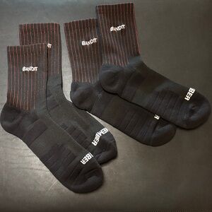 Bandit Running company (Brooklyn, NY) running socks, “member,” US 6-12, 2 pairs